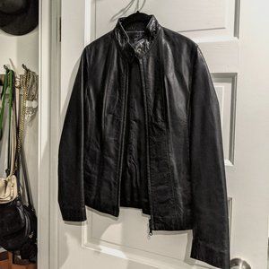 Sleek Leather Biker Jacket